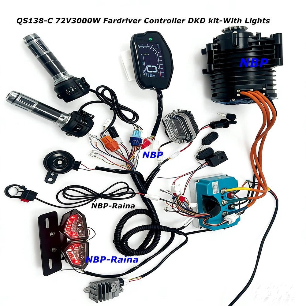 Zestaw silnika centralnego nap – Mid Drive Motor Kit 72V 3000W recenzja i cena